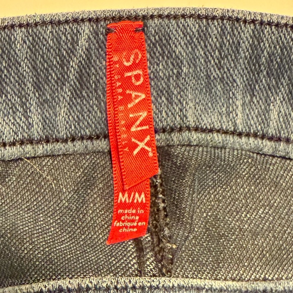 💙 SPANX Women's Jean-ish Ankle Legging Jegging Jeans in Medium Blue Size Medium - Picture 6 of 8